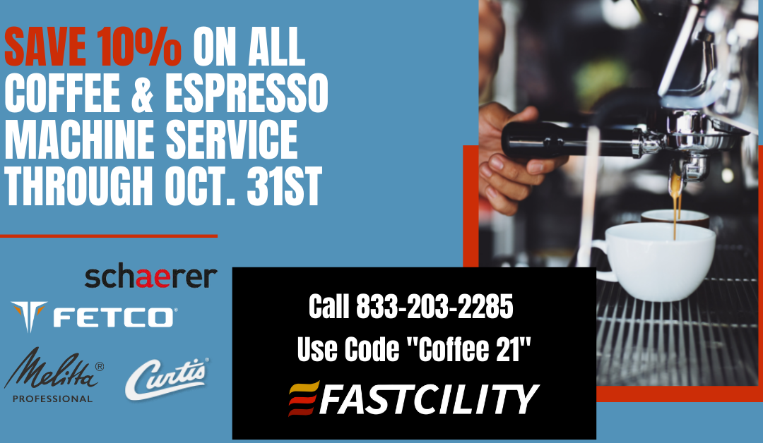 Save 10% On Coffee & Espresso Machine Service